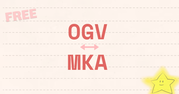 Convertir OGV a MKA en línea. Conversión por lotes, cortar y comprimir ...