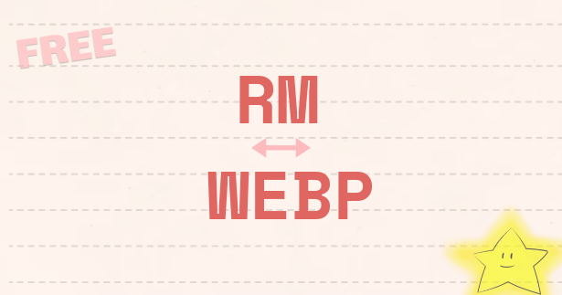 Convertir RM a WEBP en línea. Conversión por lotes, cortar y comprimir ...